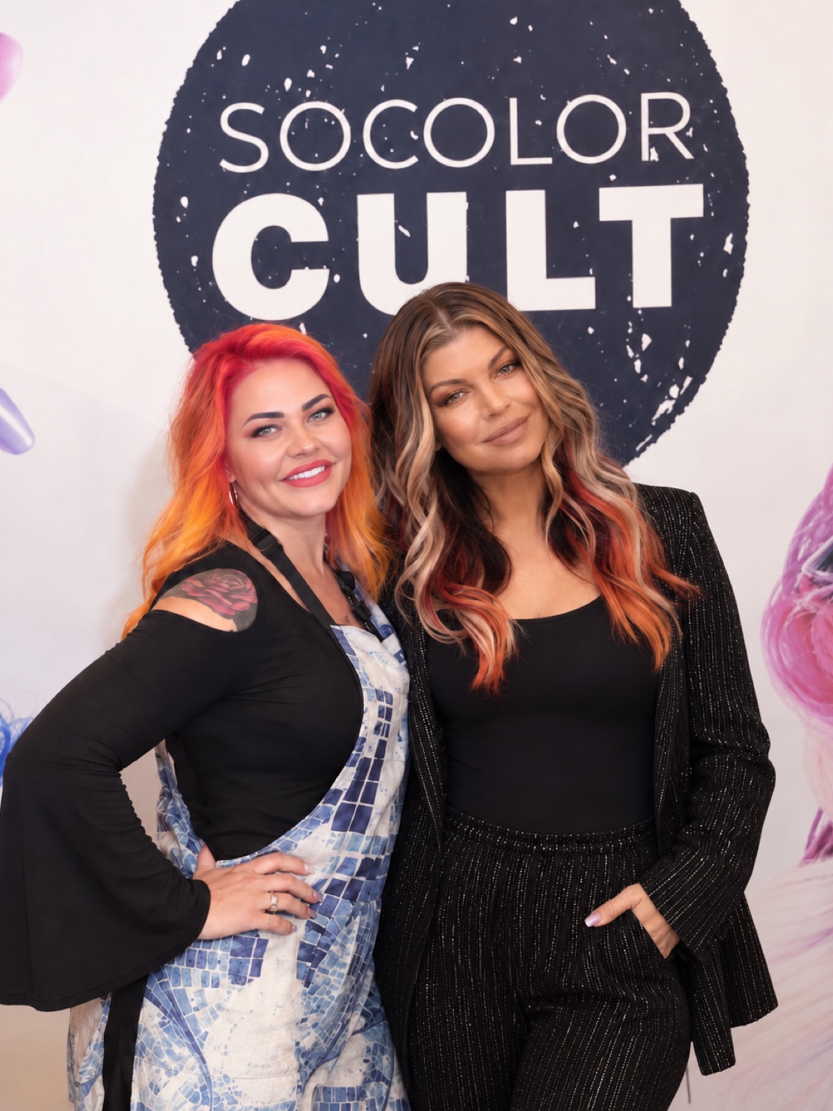 Salon Adair at the SOCOLOR CULT launch with Fergie